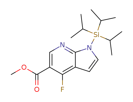 1H-피롤로[2,3-b]피리딘-5-카르복실산, 4-플루오로-1-[트리스(1-메틸에틸)실릴]-, 메틸 에스테르
