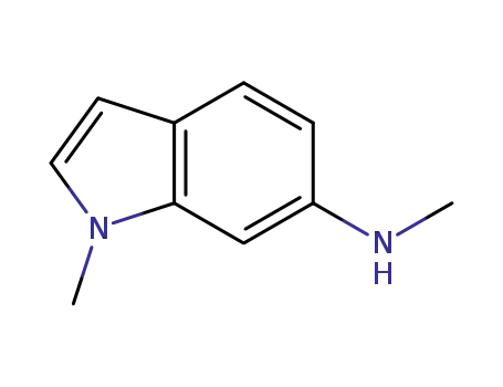 Molecular Structure of 202807-73-6 (1H-Indol-6-amine,N,1-dimethyl-(9CI))
