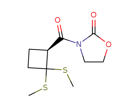 (S)-3-<2,2-Bis(methylthio)-1-cyclobutylcarbonyl>-1,3-oxazolidin-2-one