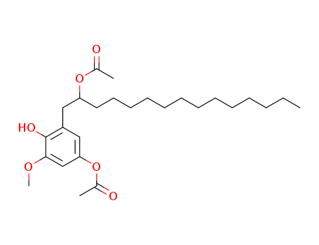 1,4-Benzenediol,2-[2-(acetyloxy)pentadecyl]-6- methoxy-,4-acetate