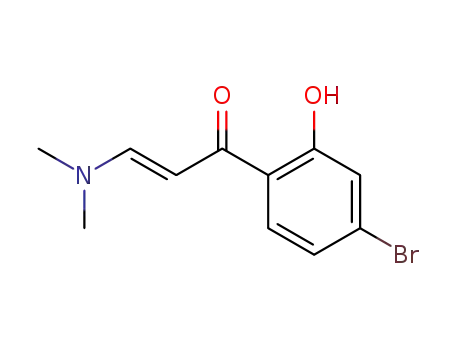 Molecular Structure of 945724-02-7 ((E)-1-(4-bromo-2-hydroxyphenyl)-3-(dimethylamino)prop-2-en-1-one)