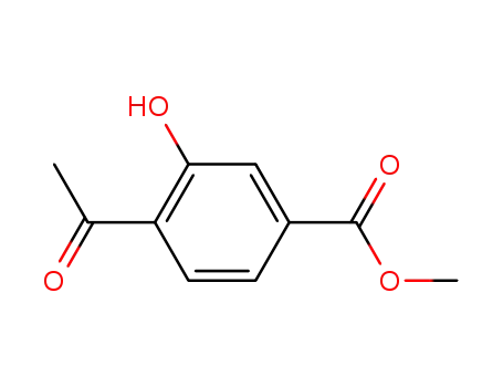 Molecular Structure of 478169-69-6 (Methyl 4-acetyl-3-hydroxybenzoate)