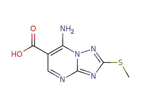 7-Amino-2-(methylthio)-1,2,4-triazolo(1,5-a)pyrimidine-6-carboxylic acid