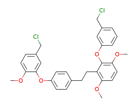 2-{2-[4-(5-Chloromethyl-2-methoxyphenoxy)phenyl]ethyl}-3-(3-chloromethylphenoxy)-1,4-dimethoxybenzene