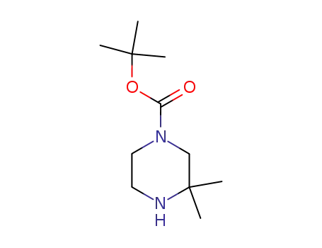 Molecular Structure of 259808-67-8 (1-Boc-3,3-dimethylpiperazine)