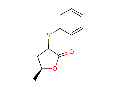 Molecular Structure of 184435-75-4 ((5S)-5-methyl-3-phenylsulfanyl-4,5-dihydrofuran-2(3H)-one)