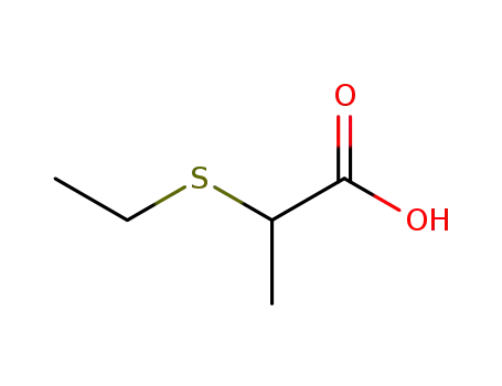 Molecular Structure of 20461-87-4 (2-(ethylthio)propanoic acid)