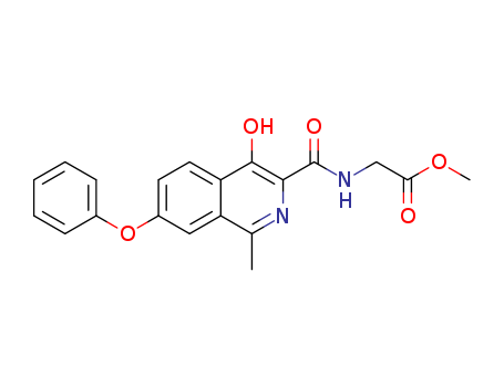 methyl 2-(4-hydroxy-1-methyl-7-phenoxyisoquinoline-3-carboxamido)acetate CAS No.1421312-36-8