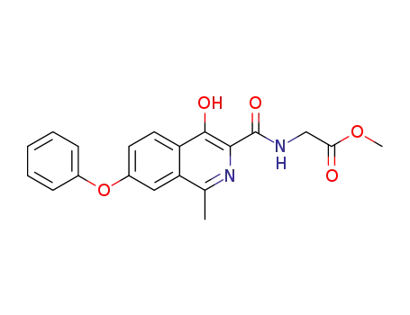[(4-hydroxy-1-methyl-7-phenoxy-isoquinoline-3-carbonyl)amino]acetic acid methyl ester