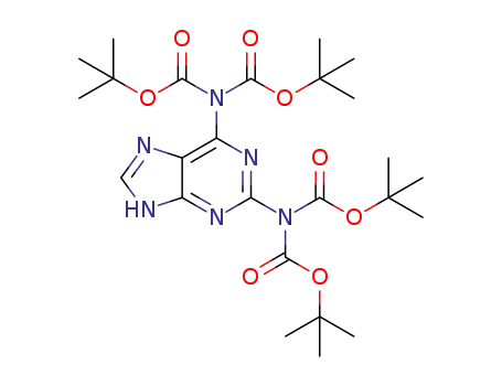 N<sub>2</sub>,N<sub>2</sub>,N<sub>6</sub>,N<sub>6</sub>-tetra(Boc)-2,6-diamino-9H-purine