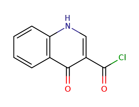 Molecular Structure of 80761-61-1 (3-Quinolinecarbonyl chloride, 1,4-dihydro-4-oxo- (9CI))