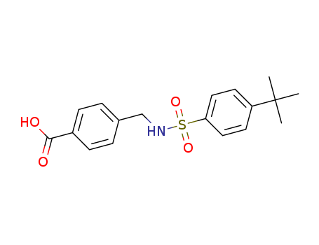 Benzoic acid,4-[[[[4-(1,1-dimethylethyl)phenyl]sulfonyl]amino]methyl]-