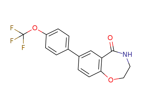 7-[4-(trifluoromethoxy)phenyl]-2,3,4,5-tetrahydro-1,4-benzoxazepin-5-one