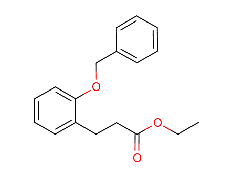 Molecular Structure of 1132981-62-4 (ethyl 3-(2'-(benzyloxy)phenyl)propanoate)