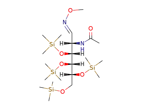 Molecular Structure of 128613-41-2 (trimethylsilyl ether of N-acetylgalactosamine syn-O-metyloxime)