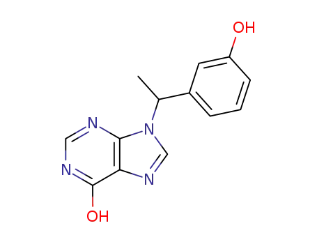 1,9-dihydro-9-<1-(3-hydroxyphenyl)ethyl>-6H-purin-6-one