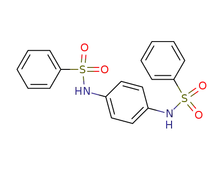 Molecular Structure of 16504-19-1 (N1,N4-Bis(phenylsulphonyl)benzene-1,4-diamine, N1,N4-Bis(phenylsulphonyl)phenylene-1,4-diamine)