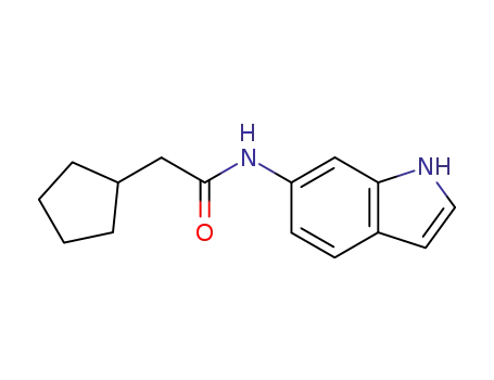 6-(cyclopentylacetamido)indole