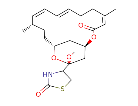 Molecular Structure of 76343-89-0 (Latrunculin A Methyl Ketal)