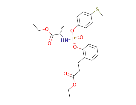 (S)-ethyl 3-(2-(((((S)-1-ethoxy-1-oxopropan-2-yl)amino)(4-(methylthio)phenoxy)phosphoryl)oxy)phenyl)propanoate