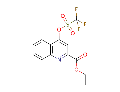 2-Quinolinecarboxylic acid, 4-[[(trifluoromethyl)sulfonyl]oxy]-, ethyl ester