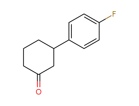 Molecular Structure of 78494-26-5 (3-(4-Fluorophenyl)cyclohexanone)
