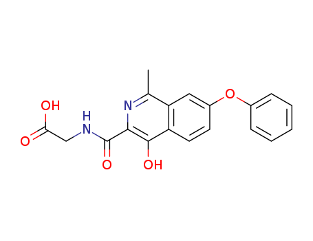 Glycine, N-[(4-hydroxy-1-methyl-7-phenoxy-3-isoquinolinyl)carbonyl]-