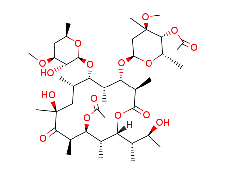 Oxacyclotetradecane-2,10-dione,4-[(4-O-acetyl-2,6-dideoxy-3-C-methyl-3-O-methyl-a-L-xylo-hexopyranosyl)oxy]-12-(acetyloxy)-6-[(4,6-dideoxy-3-O-methyl-b-D-xylo-hexopyranosyl)oxy]-9-hydroxy-14-[(1S,2S)-