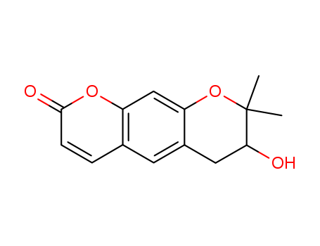 7-Hydroxy-8,8-dimethyl-7,8-dihydro-2H,6H-pyrano[3,2-g]chromen-2-one
