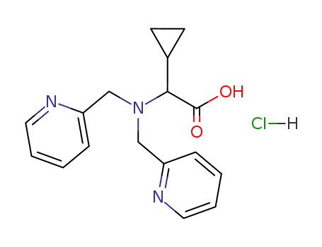2-cyclopropyl-N,N-bis(2-pyridylmethyl)glycine hydrochloride