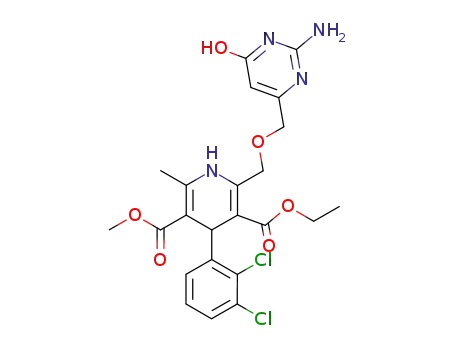 2-amino-6-({[4-(2,3-dichlorophenyl)-3-(ethoxycarbonyl)-5-(methoxycarbonyl)-6-methyl-1,4-dihydropyridin-2-yl]methoxy}methyl)-4-hydroxypyrimidine