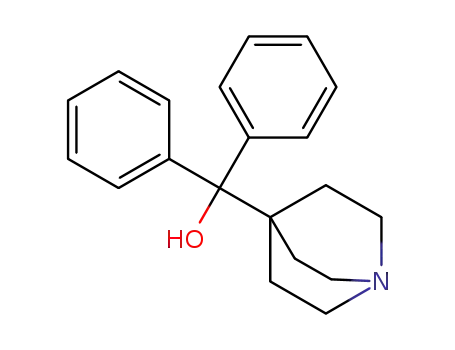 Molecular Structure of 461648-39-5 (1-Azabicyclo[2.2.2]octane-4-Methanol, α,α-diphenyl-)