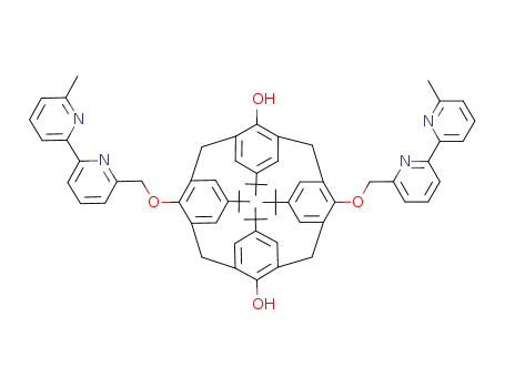 5,11,17,23-tetra(tert-butyl)-26,28-bis<(6-methyl-2,2'-bipyridyl-6'-yl)methoxy>calix<4>arene-25,27-diol