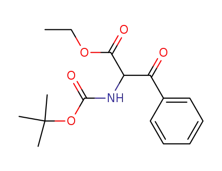 Molecular Structure of 151870-52-9 (2-TERT-BUTOXYCARBONYLAMINO-3-OXO-3-PHENYL-PROPIONIC ACID ETHYL ESTER)