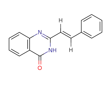 Molecular Structure of 53905-19-4 (2-(2-phenylvinyl)-4(3H)-quinazolinone)