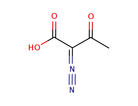 Molecular Structure of 134973-72-1 (Butanoic acid, 2-diazo-3-oxo-)