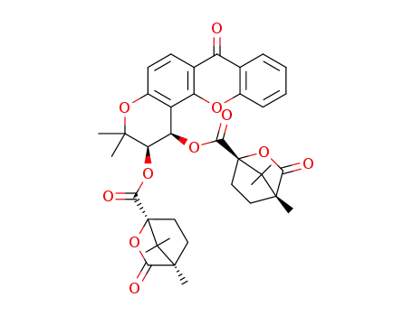 (1R,2R)-(-)-dicamphanoyl-3,3-dimethyl-1,2-dihydropyrano[2,3-c]xanthen-7(1H)-one