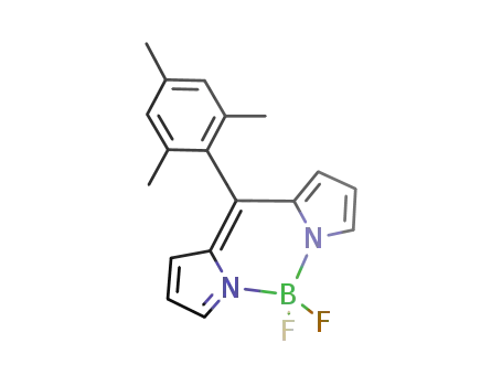 Molecular Structure of 870753-29-0 (8-mesityl-4,4-difluoro-4-bora-3a,4a-diaza-s-indacene)