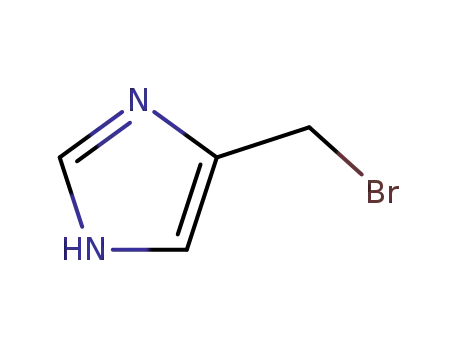 Molecular Structure of 80733-10-4 (4-(Bromomethyl)imidazole)