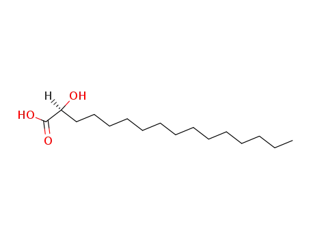 Molecular Structure of 10067-06-8 (2-HYDROXYHEXADECANOIC ACID)