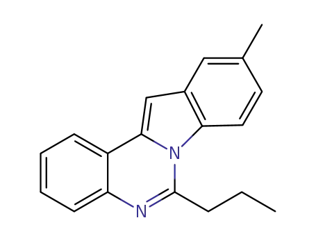 Molecular Structure of 1430808-97-1 (10-methyl-6-propylindolo[1,2-c]quinazoline)