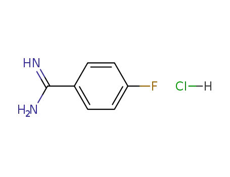 Molecular Structure of 456-14-4 (4-Fluorobenzamidine hydrochloride)