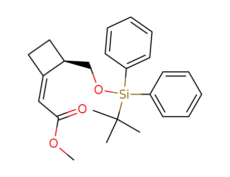 Methyl <(R),(Z)-2-(t-butyldiphenylsiloxy)methyl-1-cyclobutylidene>acetate