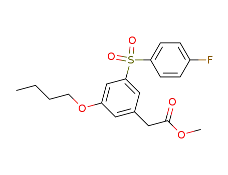 [3-butoxy-5-(4-fluoro-benzenesulfonyl)-phenyl]-acetic acid methyl ester