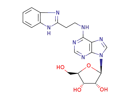 (2R,3R,4S,5R)-2-{6-[2-(1H-Benzoimidazol-2-yl)-ethylamino]-purin-9-yl}-5-hydroxymethyl-tetrahydro-furan-3,4-diol