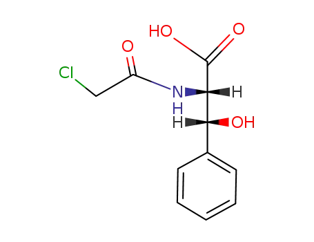 (2<i>RS</i>,3<i>SR</i>)-2-(2-chloro-acetylamino)-3-hydroxy-3-phenyl-propionic acid