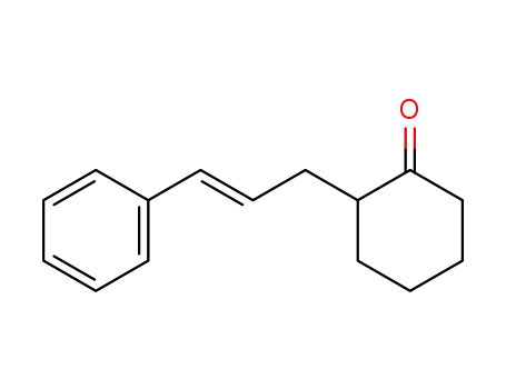Molecular Structure of 84624-35-1 (2-[(E)-3-phenyl-2-propenyl]cyclohexanone)