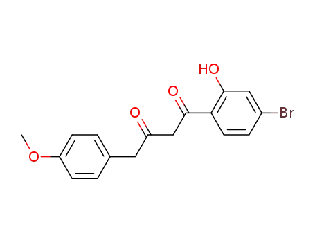 1-(4-bromo-2-hydroxy-phenyl)-4-(4-methoxy-phenyl)-butane-1,3-dione