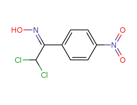 Molecular Structure of 201206-07-7 (Ethanone, 2,2-dichloro-1-(4-nitrophenyl)-, oxime, (1Z)-)