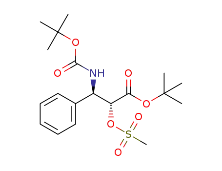 tert-butyl (R,R)-2-methanesulfonyloxy-3-[N-(tert-butoxycarbonyl)amino]-3-phenylpropanoate